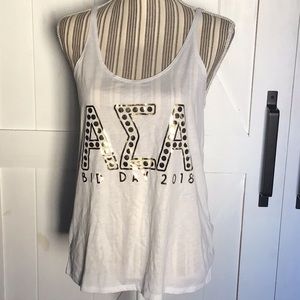 Alpha sigma alpha ΑΣΑ bella canvas tank white and gold